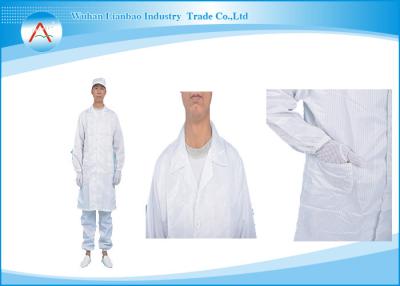 China ESD Professional Lab Coats Clean Room Polyester Clothing Overcoat Uniform Workwear for sale