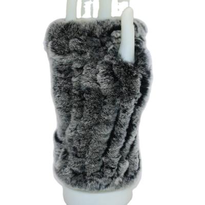 China Simple acrylic gloves and mittens with mink fur rabbit fur exterior for sale