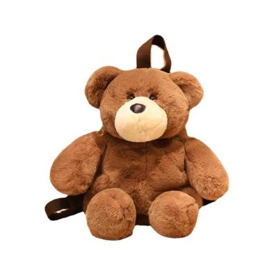 China Preppy Style Plush Barni Teddy Bear Clips Cute Bear Rucksack Toy Bag for sale