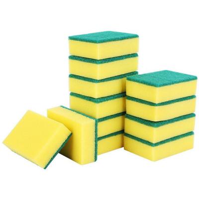 China China Factory Cleaning Sponge Kitchen Sponge Dish Scrubber Sustainable Eco-Friendly Pad Scrubber With Polyester for sale