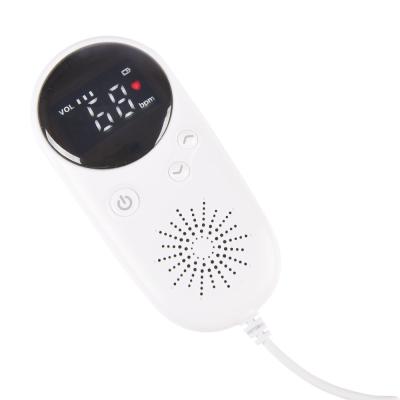 China Amazon Hot Sale Metal Coming Baby Heart Sound Monitors Fetal Doppler Baby Heartbeat Monitor For Pregnancy for sale