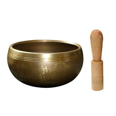 China China Factory Wholesale Art Buddha Singing Bowl Handmade Healthy Meditation Folk Yoga Bowl for sale