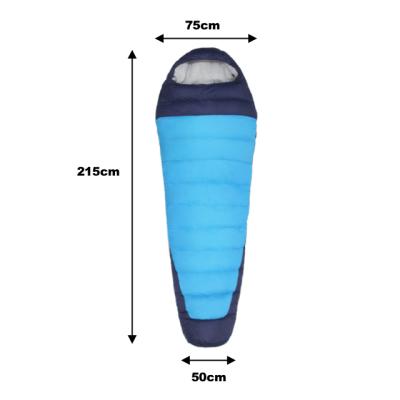 China Mom 3-4 Season Comfort Nylon Waterproof Duck Down Sleeping Bag for Camping for sale