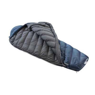 China Mummy Lightweight Easy Packing Goose Down Winter Sleeping Bag Camping for sale