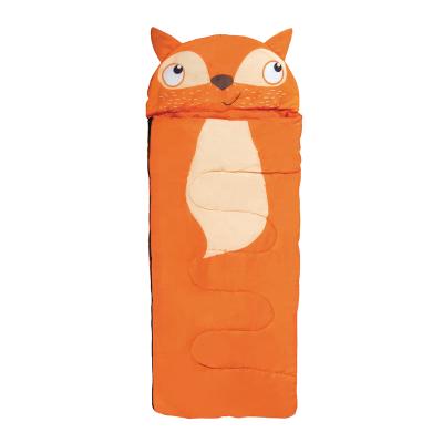 China Hot Selling Lovely Animal Envelope Even Winter Type Printed Kids Sleeping Bag With Zipper for sale