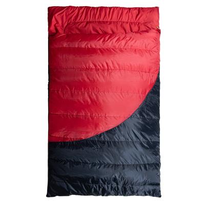 China Envelope Type Cheap Price Rectangle Outdoor Double Sleeping Bag For Couples Camping Portable for sale