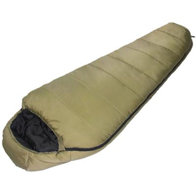 China Winter Mummy Warm Outdoor Waterproof Army Green Military Selling Sleeping Bag For Hiking Travel Camping for sale