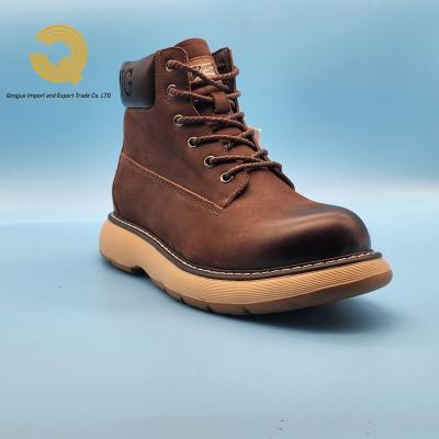 China Fashion Trend 2022 Wholesale Custom Logo Top Quality Top Grain Genuine Leather Winter British Martin Boots For Men for sale