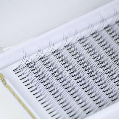 China Soft/Softer Natural/Light Weight/Durable/Stable Curl/Volume Russian PBT Korean 2d 3d 4d 5d 6d 7d 8d 9d 10d 12 Fluffy/Volume Fans Heatbonded Pads Tray Premade Volume Fans Short Rod Eyelash Extension for sale