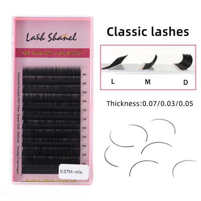 China Soft/Softer Natural/Light Weight/Durable/Curl/Fluffy Steady/Fans Volume 0.03 0.05 Velvet Mega Mink Lash Individual C D L Private Label Lash Trays M Classic Eyelash Extension Suppliers Cashmere Volume for sale