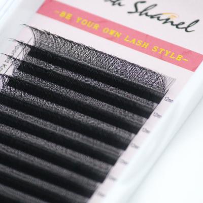 China Soft/Softer Natural/Lightweight/Durable/Stable Curl/Fluffy/Volume Tray V W Fans 12 Rows Shape Crisscross Mink Lashes Individual Natural Easily Eyelash Extension Grafting Cilios 0.07 D L Clover W Lashes for sale