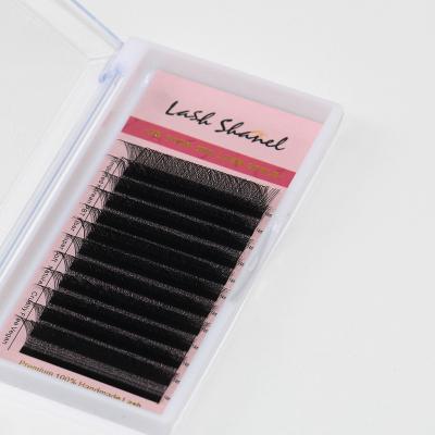 China Soft/Softer Natural/Light Weight/Durable/Stable Curl/Fluffy/Volume Person Volume Shape Matte Black Colored W Vv Yy Fans Whip 0.05 0.07 Clover Lash Private Label Matte Black Lash Extensions 3d 4d 5d for sale