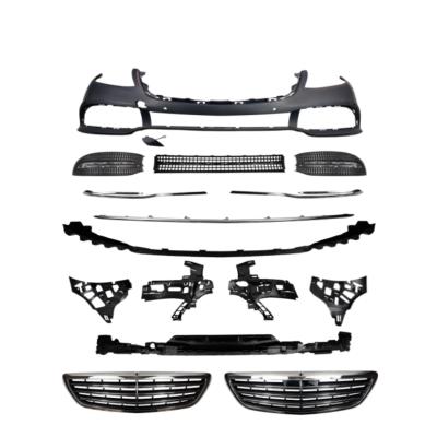 China Pp Tow Type Grilles Complete Front And Rear Car Bumper Body Kits For Mercedes Benz W222 S Class 2228804600 2018 2019 2020 for sale