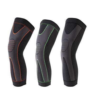 China Suitable for a variety of hot selling fitness nylon knitted cycling kneepad and sports kneepad men's and women's basketball straps pressure kneepad outdoor running fitness for sale