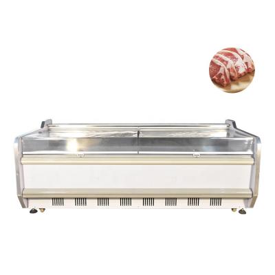China Single-temperature Hihg qulity fully open meat refrigerator commercial meat display refrigerator for sale