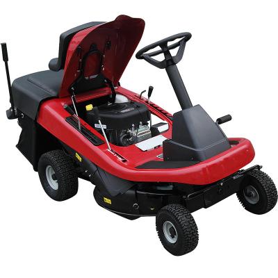 China Best 4-Stroke Ride On Flail Mower Riding Mower Lawn Tractor 4WD Small Ride Zero Ride On Mower For Garden for sale