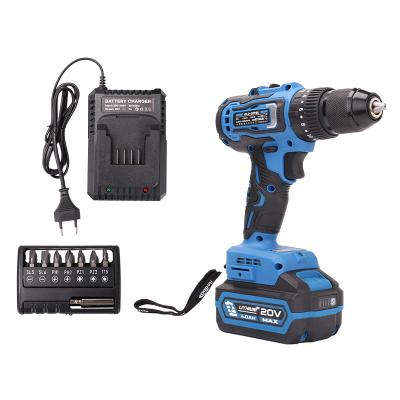 China Iron and EDON Impact Power Machine 21V Tool Kit Tool Kit Sale Plastic Advanced Cordless Power Drill for sale