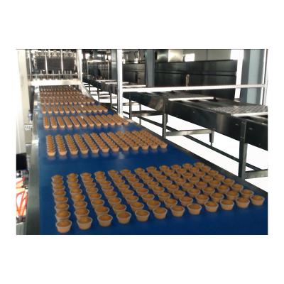 China Automatic Cake Bakery Equipment High Productivity Cup Cake Custard Cake Production Line for sale