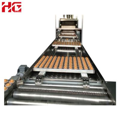 China food & Beverage Factory Hg CFC Paper Cup Cake Making Machine / Center Filled Muffin Cake Production Line for sale