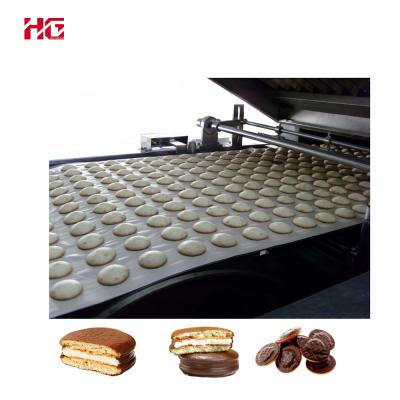 China food & Full Automatic Beverage Factory CE Sandwich Cake Chocolate Pie Complete Production Line for sale