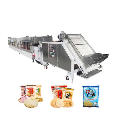 China Automatic Japanese snack rice cracker Hg rice cracker making machine/Thai rice cracker production line for sale