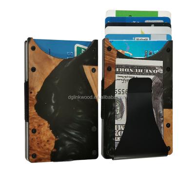 China Ultra Thin Metal Wallet/Rfid Original RFID Blocking Credit Card Faraday Rfid Cage Wallet for sale