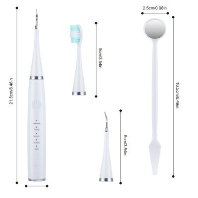 China For Home Use Sonic Tooth Stains Remover Whitening Calculus Scaler Plaque Coffee Tartar Removal Electric Dental Toothbrush Teeth Cleaner for sale