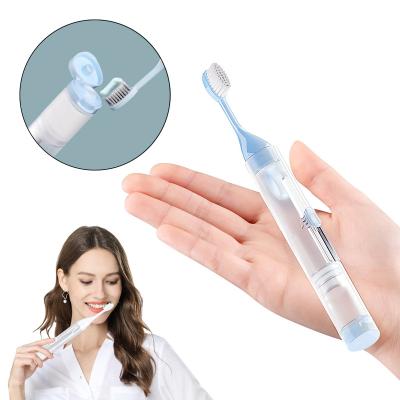 China For New Home Use Creative Folding Toothbrush Set Can Hold Toothpaste Travel Portable Toothbrush Tools Oral Clean Accessories for sale