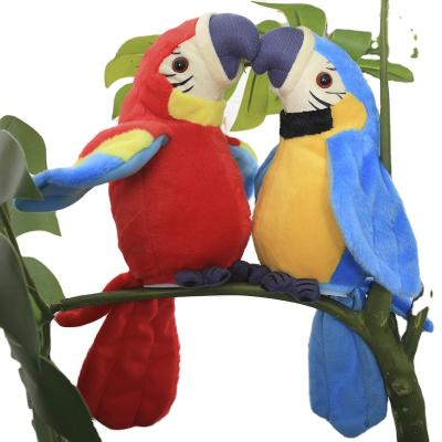 China Gift Electronic Animal Doll New Wonderful Popular Institut of Statistics Design Without Music Shake Dancing Talking Parrot Animal Toys For Baby for sale