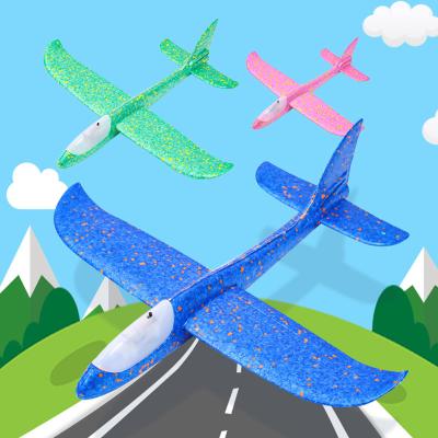 China Wonderful Hand Throwing Gift Glider Planes Foam Airplane Launch Inertia Flying Toys For Kids Models Flat Fun Outdoor Game Toys for sale