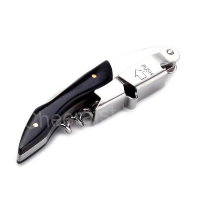 China 3 in 1 muti-function design ebony wood wine opener corkscrew for sale