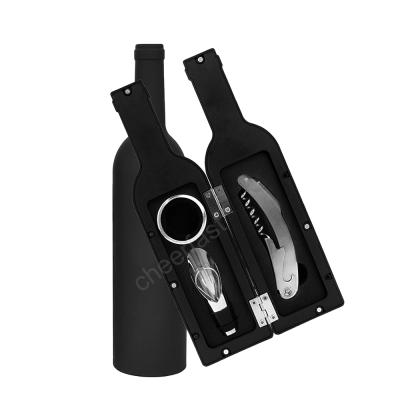 China Perfect Design Viable 3 Piece Wine Accessories Gift Set With Wine Bottle And Wine Bottle Gift Box Set for sale