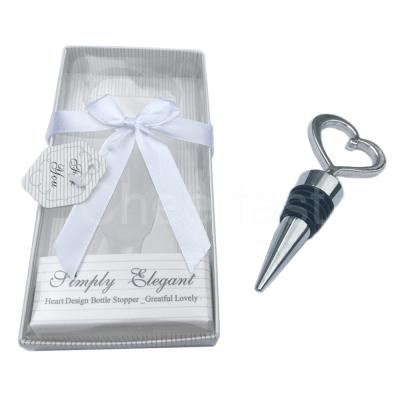 China Sustainable High Quality Wedding Gift Favors Wine Stopper Decorative Bottle for sale