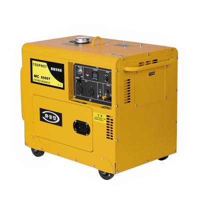 China Household 4KW /5KW Portable Silent Diesel Generators With Good Quality MC6500T for sale