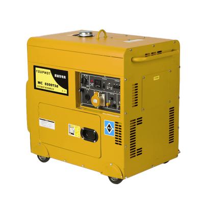 China High quality diesel generator single phase/three phase power made in China MC6500T3D for sale