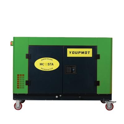 China Small silent diesel generator 9kw 9.5kw YP12STA for sale