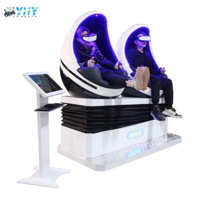 China Shopping Mall 9D VR Simulator Double Egg Cinema Acrylic Material for sale