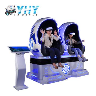 China 2 Ei-Kino-Multispielerder virtuellen realität des Spieler-9D VR Stuhl-Simulator für Erwachsenen und Kinder zu verkaufen