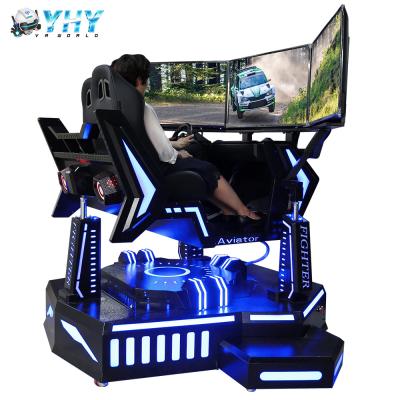 China Indoor Amusement 3 Screen Racing Simulator 3 Dof Motion 4D Car Game Machine zu verkaufen