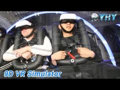 Safety 9D VR Simulator 1080 Degree Rotating Roller Coaster For Indoor