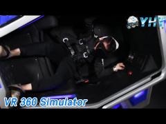 Roller Coaster VR 360 Simulator Shooting Rotating Big Cockpit For Amusement Park