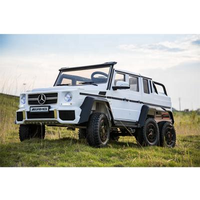 China With Front And Rear Suspension Mercedes Benz 6wheel G63 6X6 Licensed Ride On Battery Cars Kids Toys Car For Big Kids Car Children for sale