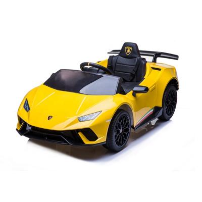 China Four Wheels With Huracan Suspension Licensed Kids Electric Car Ride On Car Lamborghini Car Toys For Kids To Drive for sale