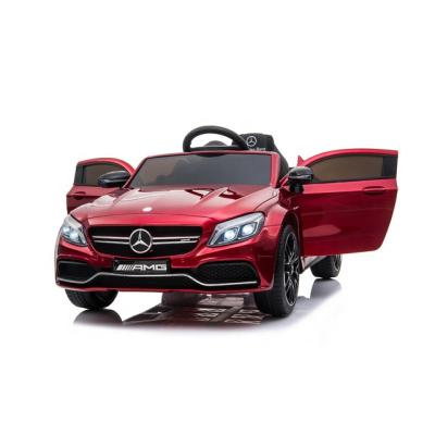 China With MP3 Licensed Mercedes Benz C63 Powerwheel Cars Kids 12v Ride On Electric Car Kids for sale