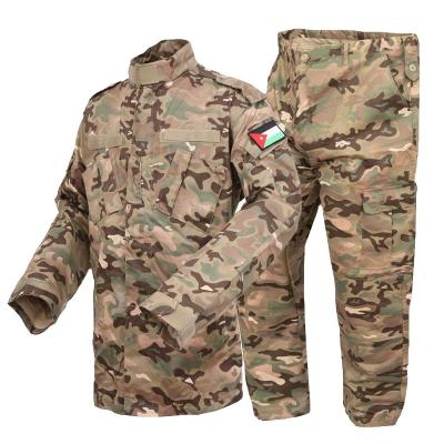 China Breathable Polyester Cotton CP Camouflage Polyester Army ACU Military Uniform For Jordan for sale