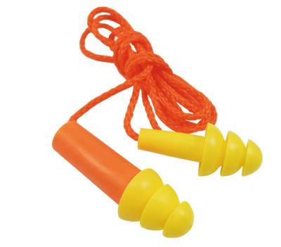 China EP-534 Noise Reduction Triple Clamps Silicone Noise Reduction Earmuff Earplugs for sale