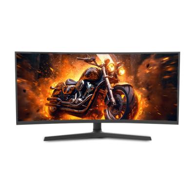 China Factory Wholesale Custom Curved Gaming Monitor LED Panel 34 Inch 1ms Curved 165HZ Gaming Monitor for sale