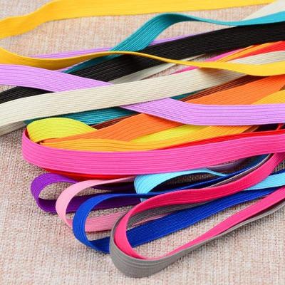 China Wholesale 10mm Viable Elastic Web Elastic Band Nylon Ribbon Tape For Garment Accessories for sale