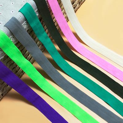 China 2CM New Home Clothing Accessories Viable Colored Elastic Band Bra Folding Fabric Web Elastic Tape Textile Sharpening Tape Underwear for sale