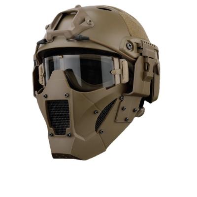 China Half Face Iron Protective Goggle Cover Tactical Goggles For Fast Helmet Paintball Airsoft 21*15.5cm for sale